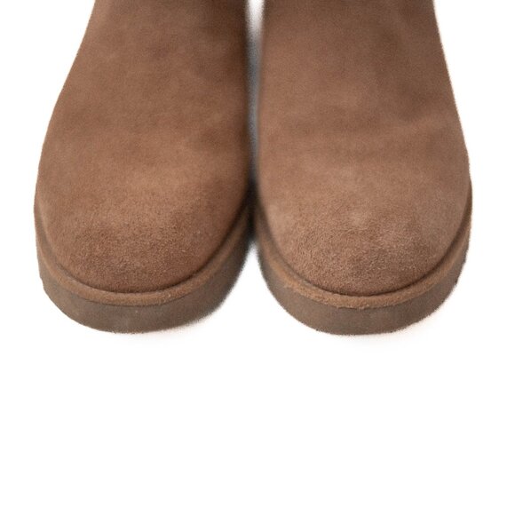 🧸 UGG Classic Tall Boots Womens 6.5 Chestnut Shearling Suede Winter Cozy - Picture 8 of 12
